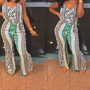 Mixed Color Jumpsuit.